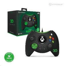 Hyperkin Duke Wired Controller for Xbox Series|One/Win 11|10 (Xbox 20th Black) Licensed by Xbox