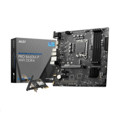 BAZAR - MSI MB Sc LGA1700 PRO B660M-P WIFI DDR4, Intel B660, 4xDDR4, 1xDP, 1xHDMI, 1xVGA, WI-FI. mATX - Po opravě (Bez p