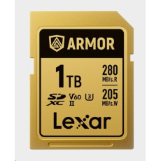 Lexar SDXC ARMOR Gold UHS-II U3, Stainless Steel, IP68 R280/W210 (V60) 1TB