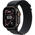 Apple Watch Ultra 3 GPS + Cellular 49mm Black Titanium Case with Black Alpine Loop - Medium