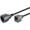 PREMIUMCORD Kabel napájecí 230V Prodlužovací  s EURO konektorem C14 (IEC connection) , 1,5m