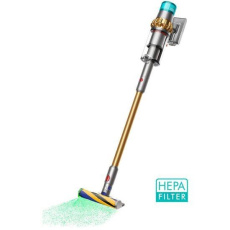 Dyson V15 Detect Absolute (2023) vysavač, 14 cyklonů, 230 AW, filtrace celého přístroje, výdrž až 60 minut, Gold