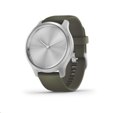 Garmin monitorovací náramek a hodinky vivomove3 Style, Silver/Green Band