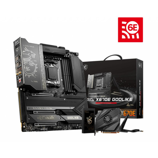 MSI MB Sc AM5 MEG X670E GODLIKE, AMD X670, 4xDDR5, WI-FI, E-ATX