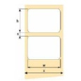 OEM samolepicí etikety 68mm x 38mm, bílý PE, cena za 2000 ks