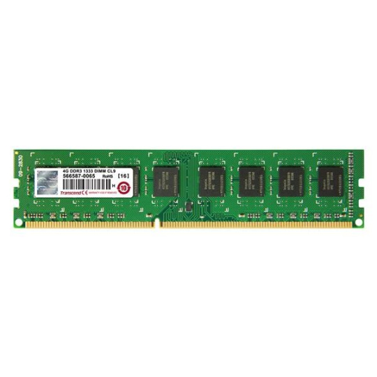 TRANSCEND DIMM DDR3 4GB 1333MHz 256Mx8 CL9 TSRam™ Retail