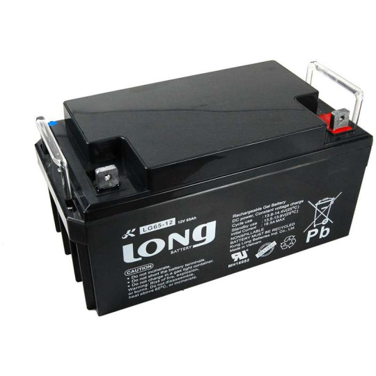 Long 12V 65Ah olověný akumulátor DeepCycle GEL F4