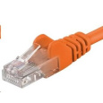 PREMIUMCORD Patch kabel UTP RJ45-RJ45 CAT5e 10m oranžová