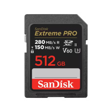 SanDisk MicroSDXC karta 512GB Extreme PRO (R:280/W:150 MB/s, UHS-II, V60)