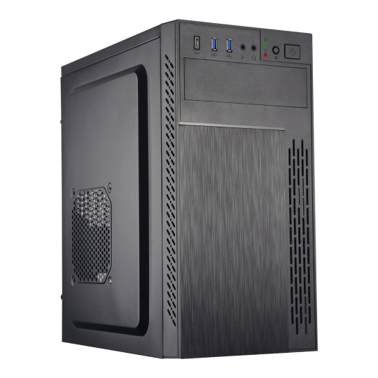 EUROCASE skříň ML M6-505B, Midi Tower, 1xUSB-C, 2x USB 3.0, 2x audio, bez zdroje