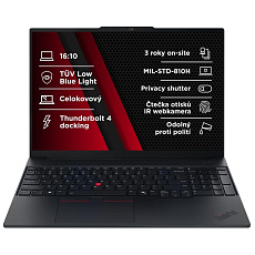 BAZAR - LENOVO NTB ThinkPad E16 G3 - Ultra7 255H,16" WUXGA,32GB,1TBSSD,IRcam,W11P - Poškozený obal BAZAR - LENOVO NTB ThinkPad E16 G3 - Ultra7 255H,16" WUXGA,32GB,1TBSSD,IRcam,W11P - Poškozený obal
