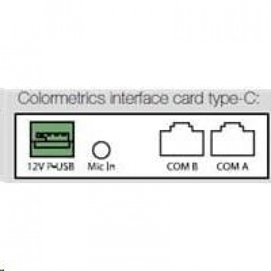 Colormetrics interface card, type-G