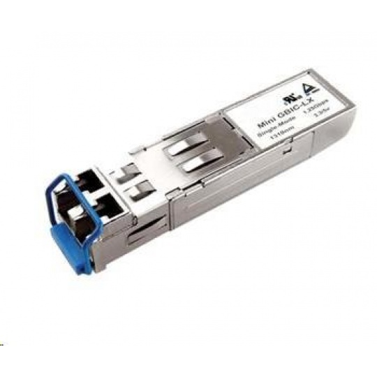 SFP transceiver 1,25Gbps, 1000BASE-LX, SM, 20km, 1310nm (FP), LC dup., 0 až 70°C, 3,3V, DMI, HP komp. JD119B OEM