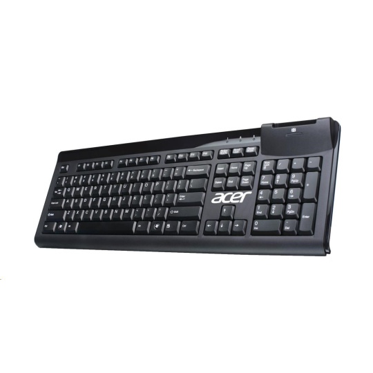 ACER Wired Smart Card reader Keyboard, drátová, USB2.0, čtečka chytrých karet, Black, Membrane Switch, CZ/SK layout