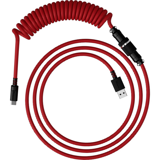 HyperX USB-C Coiled Cable Red-Black - Příslušenství ke klávesnici