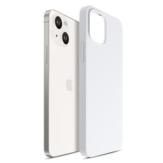 3mk Hardy Silicone MagCase pro Apple iPhone 15 Plus, Silver-White