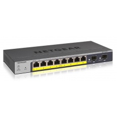 Netgear GS110TP v3 8-Port Gigabit PoE+ Smart Managed Switch, 8x gigabit, 2x SFP, PoE 55W, fanless Netgear GS110TP v3 8-Port Gigabit PoE+ Smart Managed Switch, 8x gigabit, 2x SFP, PoE 55W, fanless