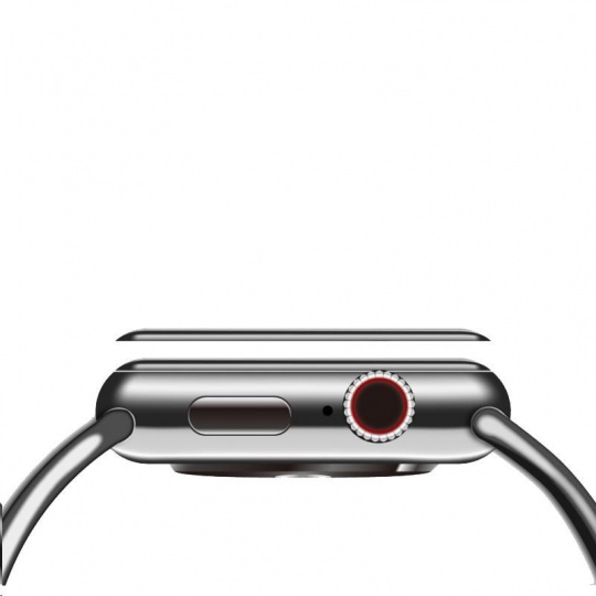 COTECi 4D sklo s celoplošným lepením s černým lemem pro Apple 4/5 watch 40 mm