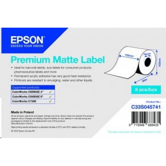 Epson label roll, normal paper, 102mm