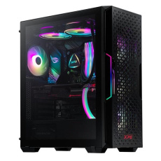 BAZAR - ADATA XPG case STARKER AIR Mid-Tower, bez zdroje, 1x 120mm + 1x 120mm ARGB, Černá, rozbaleno