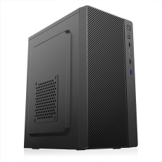 BAZAR - 1stCOOL skříň STEP 4, micro tower, AU, USB 3.0, bez zdroje, černá - Po opravě