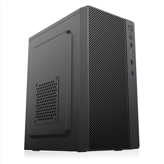 BAZAR - 1stCOOL skříň STEP 4, micro tower, AU, USB 3.0, bez zdroje, černá - Po opravě