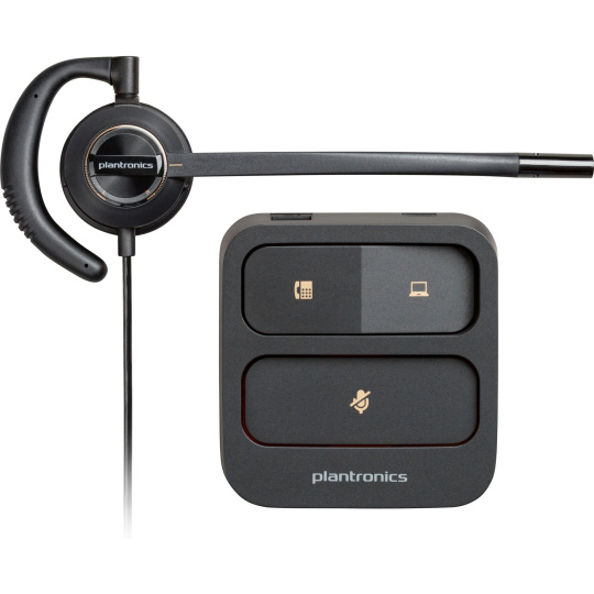 Poly EncorePro 530 with Quick Disconnect Discreet Headset (for EMEA)