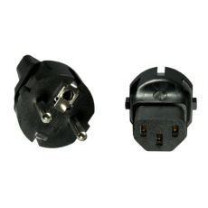 Adaptér CEE 7/7 na IEC C13 napětí 230V, 10A Adaptér CEE 7/7 na IEC C13 napětí 230V, 10A