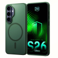 3mk ochranný kryt Smoke MagCase Green pro Samsung Galaxy S26