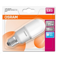 OSRAM LED STAR CL STICK Fros. 10W 840 E27 1050lm 4000K (CRI 80) 15000h A+ (Blistr 1ks) OSRAM LED STAR CL STICK Fros. 10W 840 E27 1050lm 4000K (CRI 80) 15000h A+ (Blistr 1ks)