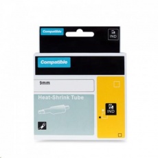 PRINTLINE kompatibilní páska s DYMO 18053, 9mm x 1,5m, černý tisk / bílý podklad, RHINO, bužírka PRINTLINE kompatibilní páska s DYMO 18053, 9mm x 1,5m, černý tisk / bílý podklad, RHINO, bužírka