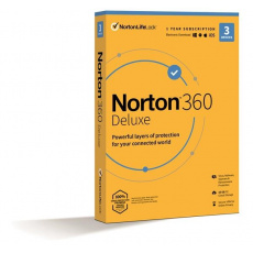 NORTON 360 DELUXE 25GB +VPN 1 uživatel pro 3 zařízení na 1rok ESD