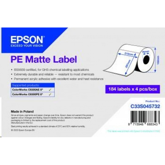 Epson label roll, synthetic, 210x297mm