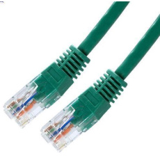 XtendLan patch kabel Cat5E, UTP - 0,5m, zelený (prodej po 10 ks)