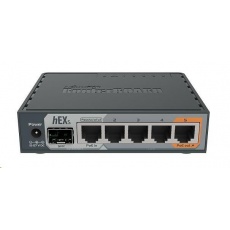 MikroTik RouterBOARD hEX S, 880MHz dual-core CPU, 256MB RAM, 5x LAN, 1x SFP, PoE in/out,USB,microSD slot, vč. L4 licence