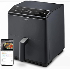 BAZAR - BAZAR - Cosori Dual Blaze 6.4L SMART horkovzdušná fritéza + 5x špíz a gril. rošt, black - Poškozený obal (Kompl BAZAR - BAZAR - Cosori Dual Blaze 6.4L SMART horkovzdušná fritéza + 5x špíz a gril. rošt, black - Poškozený obal (Kompl