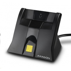 AXAGON CRE-SM4, USB externí StandReader čtečka kontaktních karet Smart card (eObčanka)