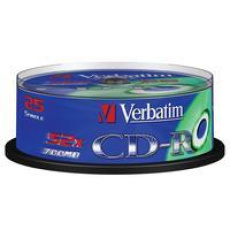 BAZAR VERBATIM CD-R(25-Pack)Spindle/Extra Protection/DL/52x/700MB - Poškozený obal