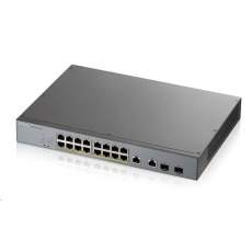 Zyxel GS1350-18HP 18 Port smart managed CCTV PoE switch, long range, 250W, 16x GbE, 2x combo RJ45/SFP Zyxel GS1350-18HP 18 Port smart managed CCTV PoE switch, long range, 250W, 16x GbE, 2x combo RJ45/SFP
