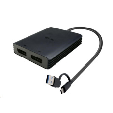 i-tec USB-A/USB-C Dual 4K DP Video Adapter i-tec USB-A/USB-C Dual 4K DP Video Adapter