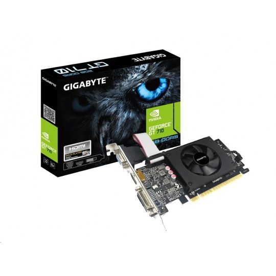 GIGABYTE VGA NVIDIA GeForce GT 710, 2GB GDDR5, 1xDVI-D, 1xHDMI, 1xD-SUB