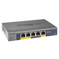 Netgear GS105PE 5PT GIGABIT POE PLUS SWITCH, bez zdroje - napájen přes PoE, 2 PoE porty Netgear GS105PE 5PT GIGABIT POE PLUS SWITCH, bez zdroje - napájen přes PoE, 2 PoE porty