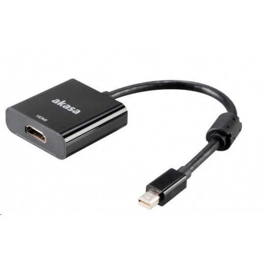 AKASA redukce Mini DisplayPort na HDMI 4k*2k, 20cm  (aktivní)