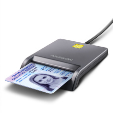 BAZAR - AXAGON CRE-SM3T, USB-A FlatReader čtečka kontaktních karet Smart card (eObčanka), kabel 1.3m - Poškozený obal (K BAZAR - AXAGON CRE-SM3T, USB-A FlatReader čtečka kontaktních karet Smart card (eObčanka), kabel 1.3m - Poškozený obal (K