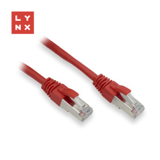 LYNX FTP patch kabel Cat5e PVC, CCA, 0,1m, červený (balení obsahuje 10ks) LYNX FTP patch kabel Cat5e PVC, CCA, 0,1m, červený (balení obsahuje 10ks)