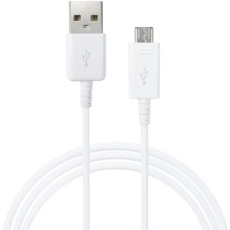 Samsung datový kabel EP-DG925UWE, micro USB, bílá (bulk) Samsung datový kabel EP-DG925UWE, micro USB, bílá (bulk)