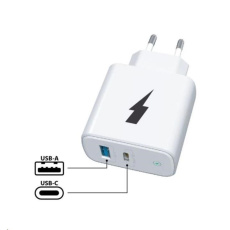 WG - Síťová nabíječka 2x USB 38W, 1x USB-C PD 20W + 1x USB-A QC 3.0 18W, bílá WG - Síťová nabíječka 2x USB 38W, 1x USB-C PD 20W + 1x USB-A QC 3.0 18W, bílá