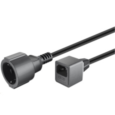 PREMIUMCORD Kabel napájecí 230V Prodlužovací s EURO konektorem C14 (IEC connection) , 1,5m PREMIUMCORD Kabel napájecí 230V Prodlužovací s EURO konektorem C14 (IEC connection) , 1,5m