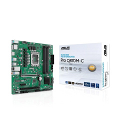 ASUS MB Sc LGA1851 PRO Q870M-C-CSM, Intel Q870, 4xDDR5, 2xDP, 1xHDMI, mATX ASUS MB Sc LGA1851 PRO Q870M-C-CSM, Intel Q870, 4xDDR5, 2xDP, 1xHDMI, mATX