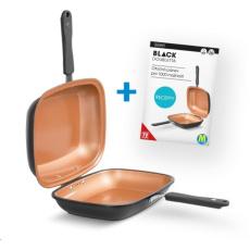 Livington Black Doubletta - Otočná pánev smažení/grill Livington Black Doubletta - Otočná pánev smažení/grill